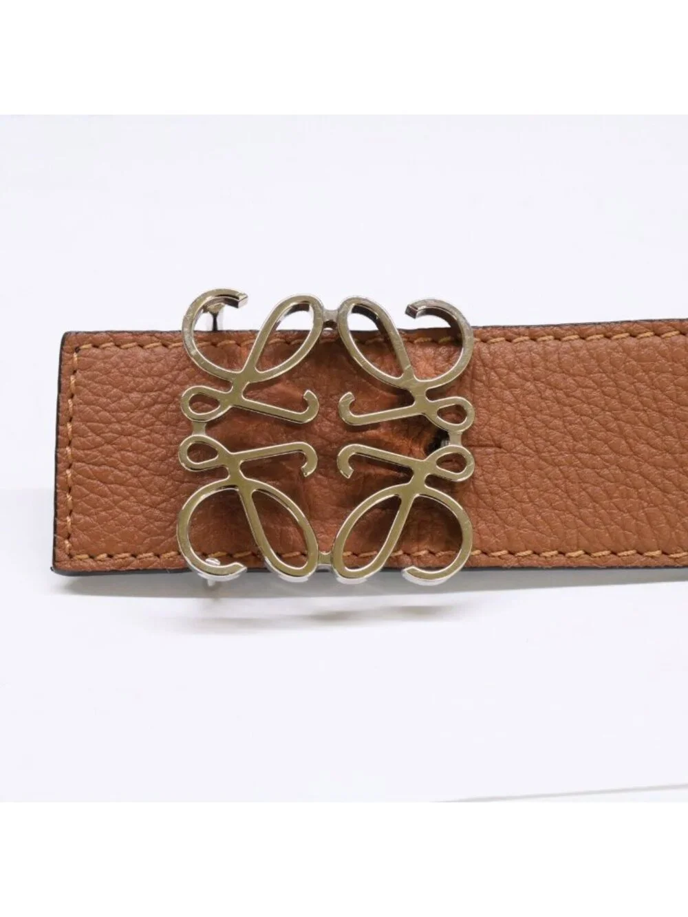 Loewe Reversible Anagram Smooth Calf &soft Grain Belt